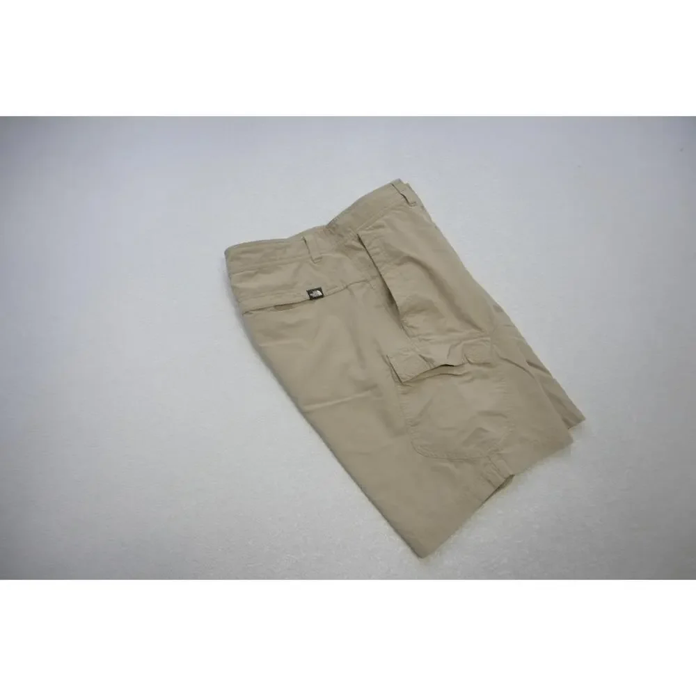 The‎ North Face Cargo Shorts Nylon Beige Fishing Hiking Mens Size 34